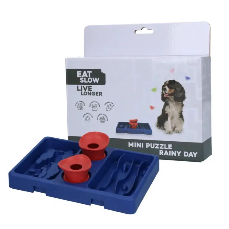 Eat Slow Mini Puzzle Rainy Day Hundespil Aktiveringslegetøj