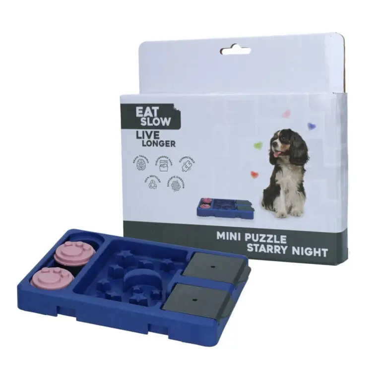 Eat Slow Mini Puzzle Starry Night Hundespil Aktiveringslegetøj