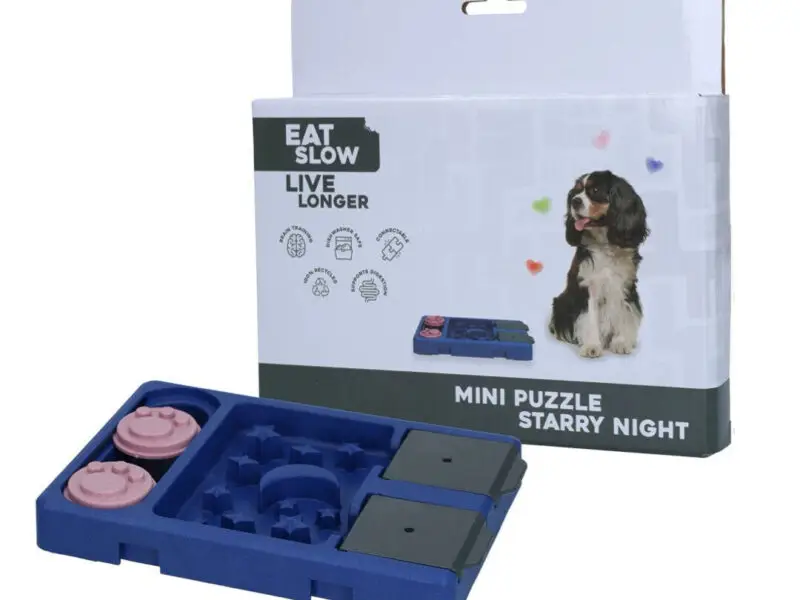 Eat Slow Mini Puzzle Starry Night Hundespil Aktiveringslegetøj