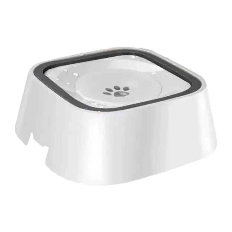Spildfri og Skvulpefri Vandskål Hvid