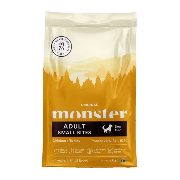 Monster Original Adult Small Bites Kylling & Kalkun Hundefoder