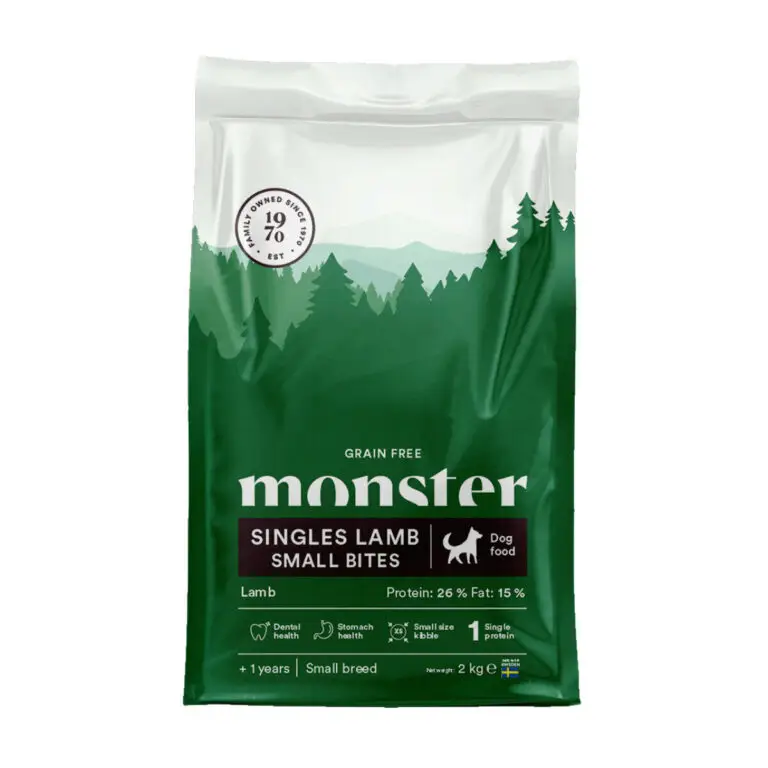 Monster Singles Lamb Adult Small Bites Sensitive Hundefoder