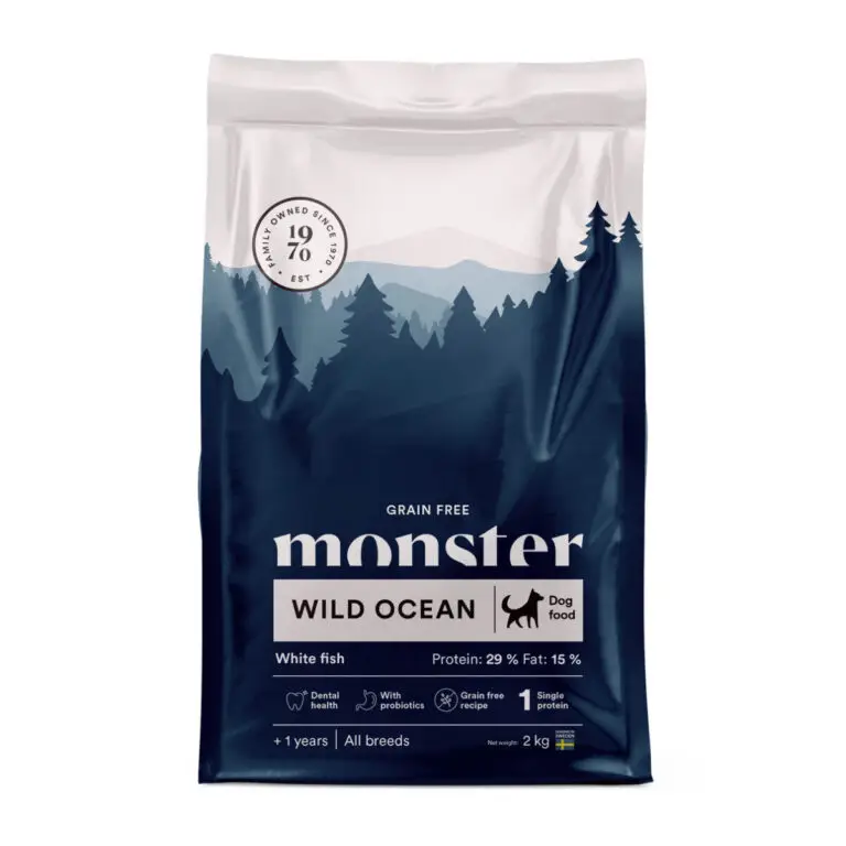 Monster Wild Ocean Sensitive Hvid Fisk Kornfrit Hundefoder