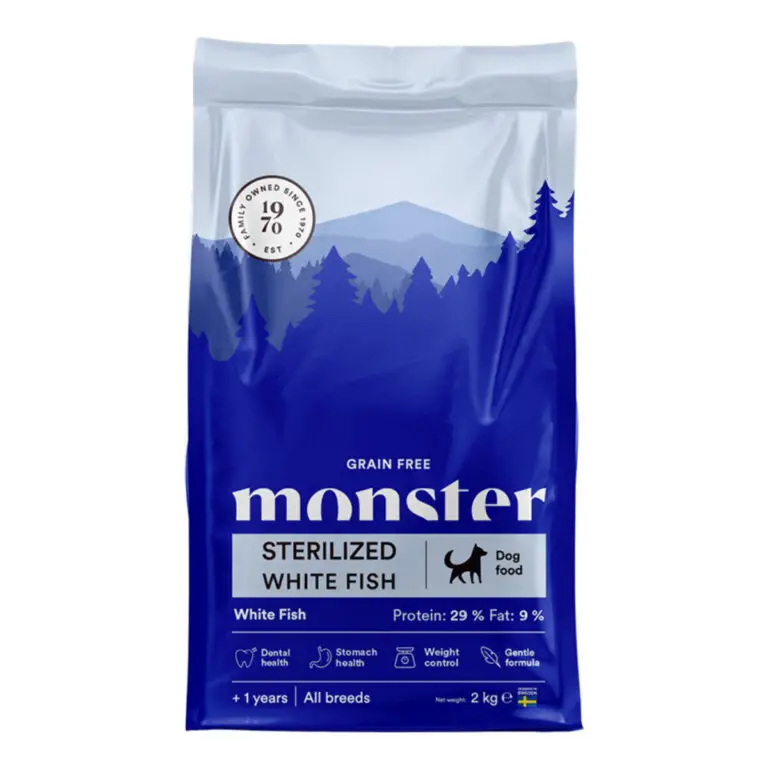 Monster Sterilized Hvid Fisk Kornfrit Hundefoder