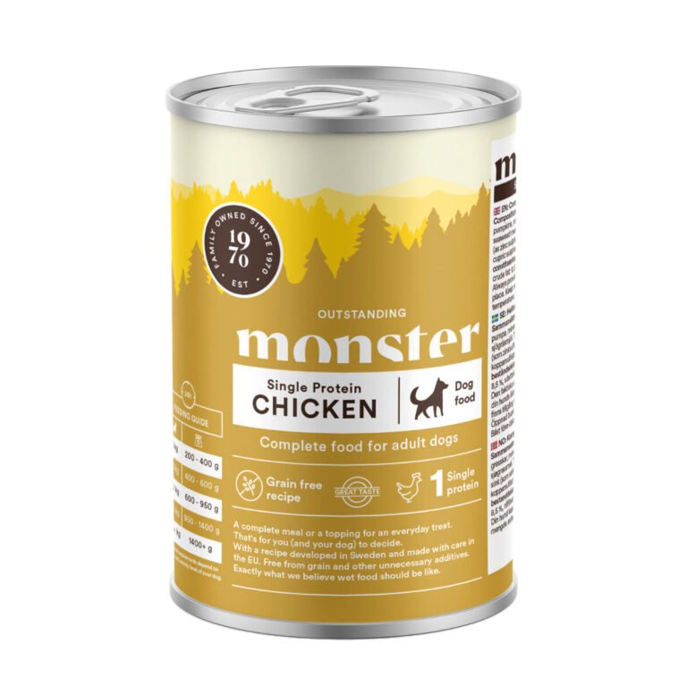 Monster Vådfoder Single Protein Kylling 400 g