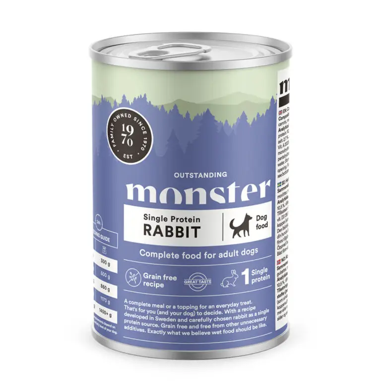 Monster Vådfoder Single Protein Kanin 400 g