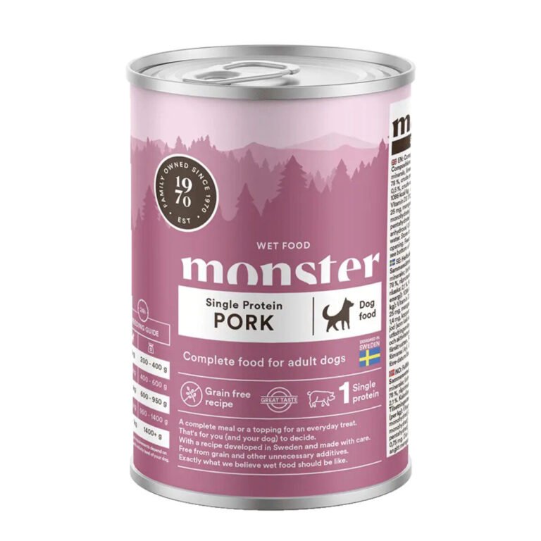 Monster Vådfoder Single Protein Gris 400 g