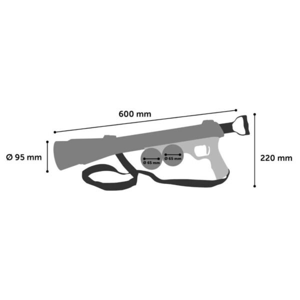 Flamingo Tennis Ball Bazooka Inkl. Bolde Hundelegetøj - Image 3