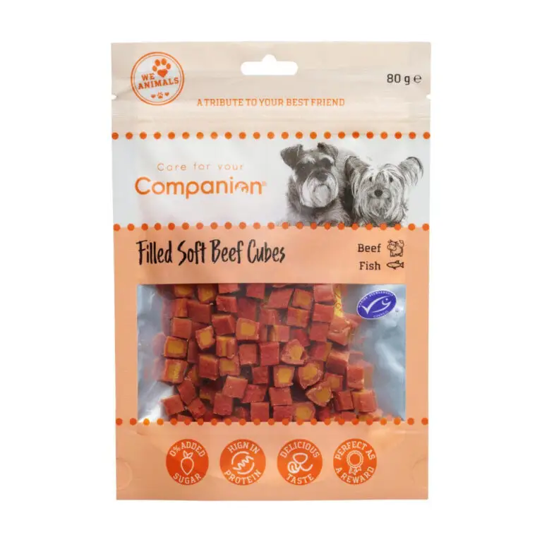 Companion Filled Soft Beef Cubes 80 g