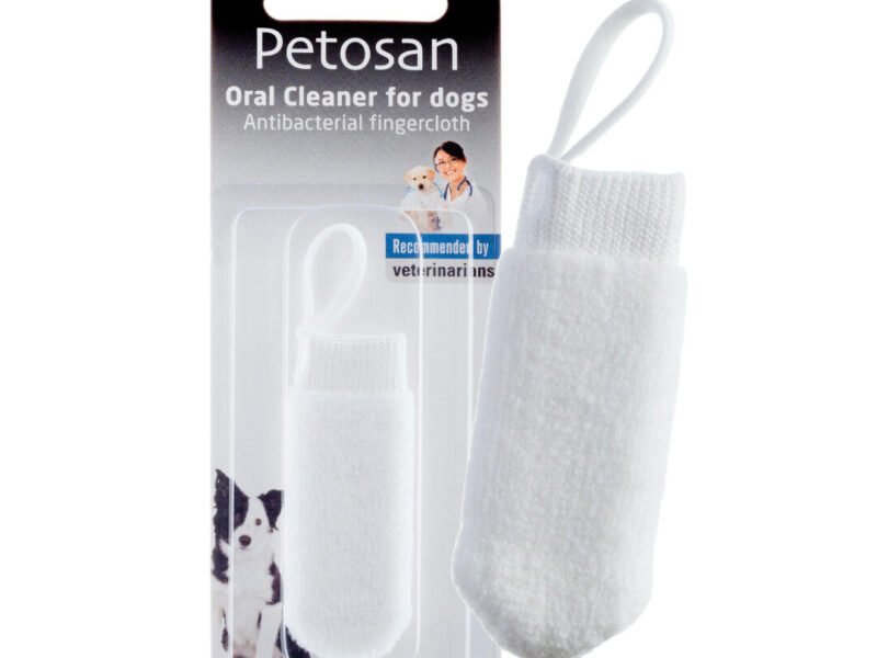 Petosan Oral Cleaner Fingertandbørste Til Hunde Microfiber