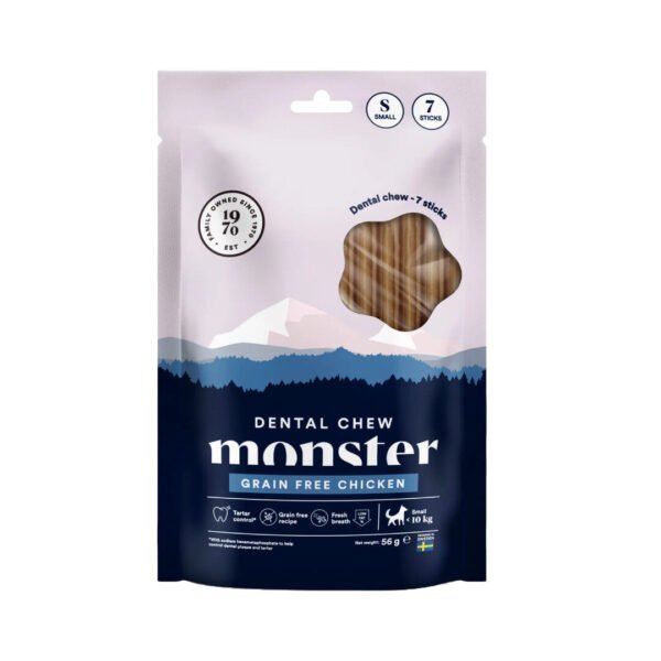 Monster Dental Chews Med Kylling Small 7 stk.