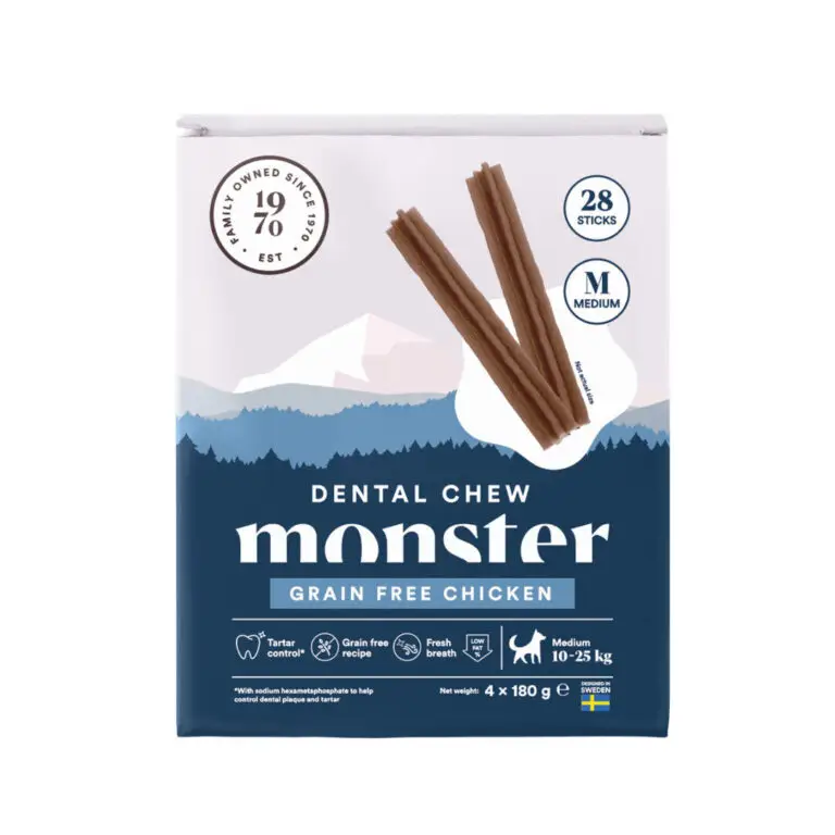 Monster Dental Chews Med Kylling Medium 28 stk