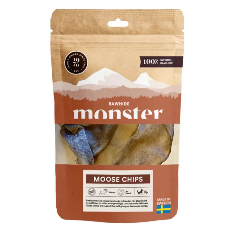 Monster Moose Chips Tørret Elghud 10 stk/ps