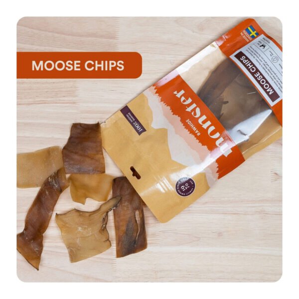 Monster Moose Chips Tørret Elghud 10 stk/ps - Image 2