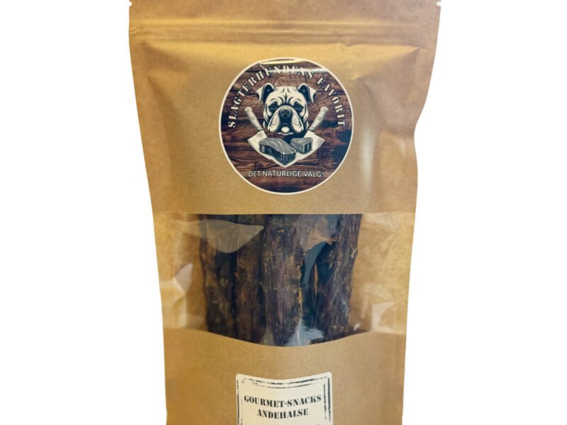 Slagterhundens Gourmet-Snack Andehalse Naturlig Hundesnack 5 stk