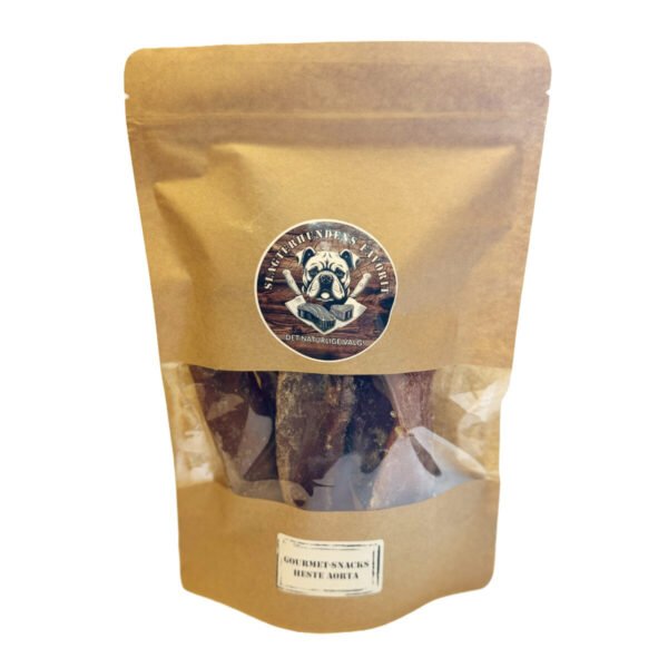 Slagterhundens Gourmet-Snack Heste Aorta Naturlig Hundesnack 150 g