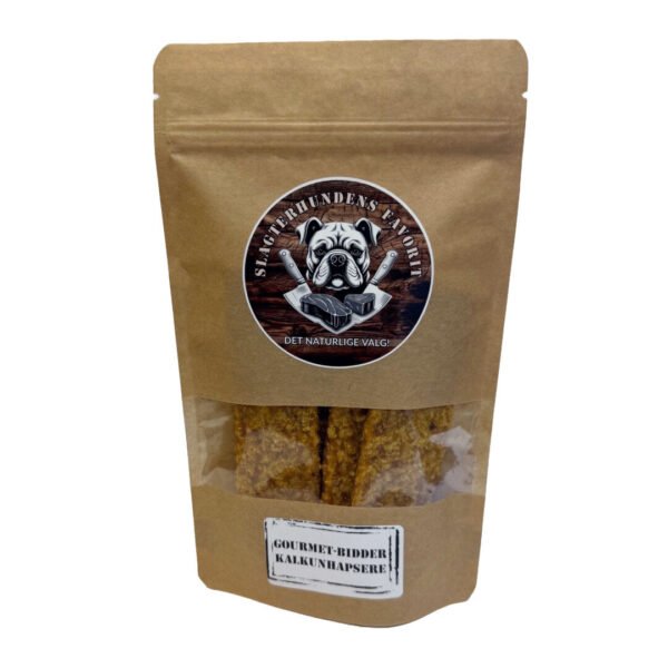 Slagterhundens Gourmet-Snack Kalkunhapsere Naturlig Hundesnack 120 g - Image 2