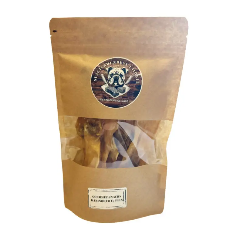Slagterhundens Gourmet-Snack Kaninører Naturlig Hundesnack