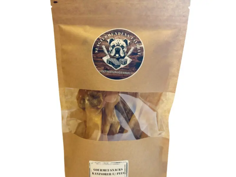 Slagterhundens Gourmet-Snack Kaninører Naturlig Hundesnack