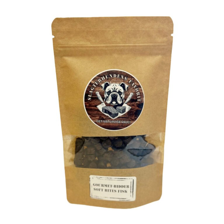 Slagterhundens Gourmet-Bidder Soft Bites Fisk Hundegodbid 100 g