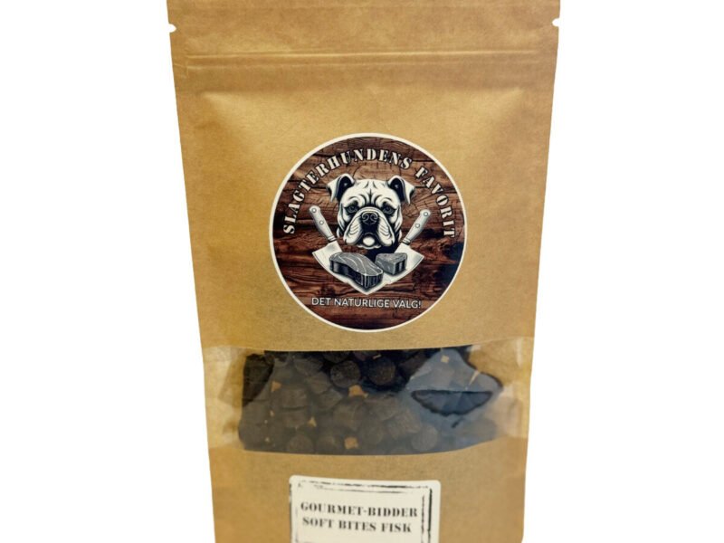 Slagterhundens Gourmet-Bidder Soft Bites Fisk Hundegodbid 100 g
