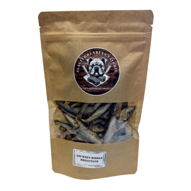 Slagterhundens Gourmet-Snack Tørrede Fisk Naturlig Hundesnack 100 g