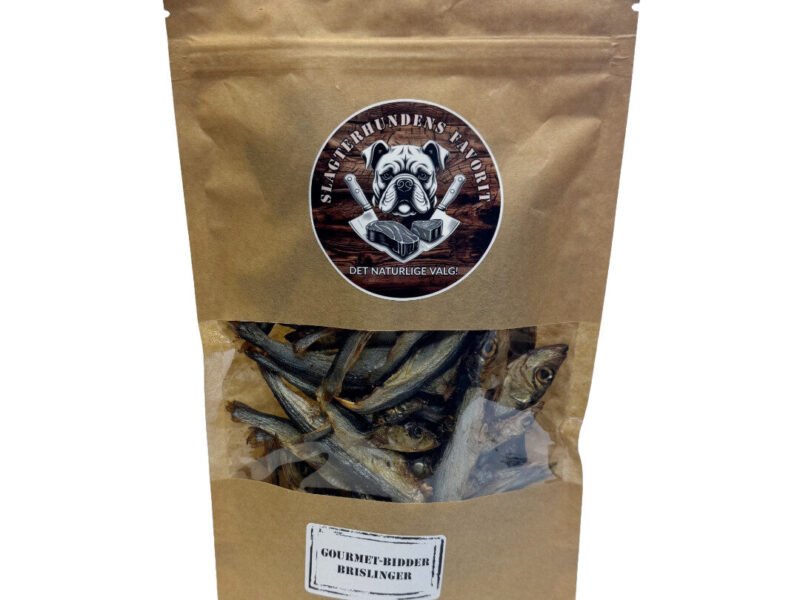 Slagterhundens Gourmet-Snack Tørrede Fisk Naturlig Hundesnack 100 g