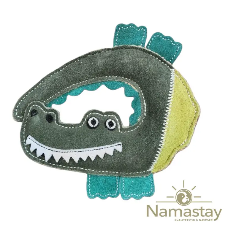 Namastay Krokodille Ruskind Naturligt Hundelegetøj