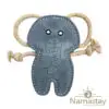 Namastay Elefant Ruskind & Filt Naturligt Hundelegetøj