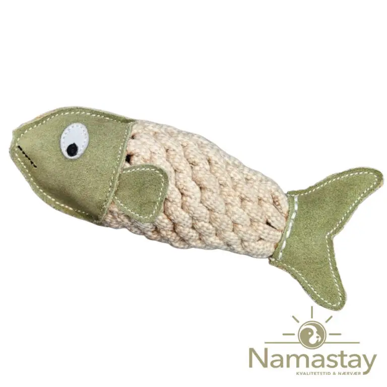 Namastay Fisk Ruskind & Reb Naturligt Hundelegetøj