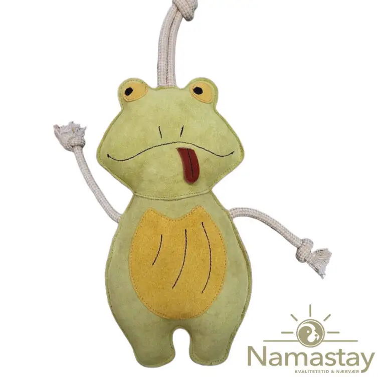 Namastay XL Frø Ruskind Naturligt Hundelegetøj