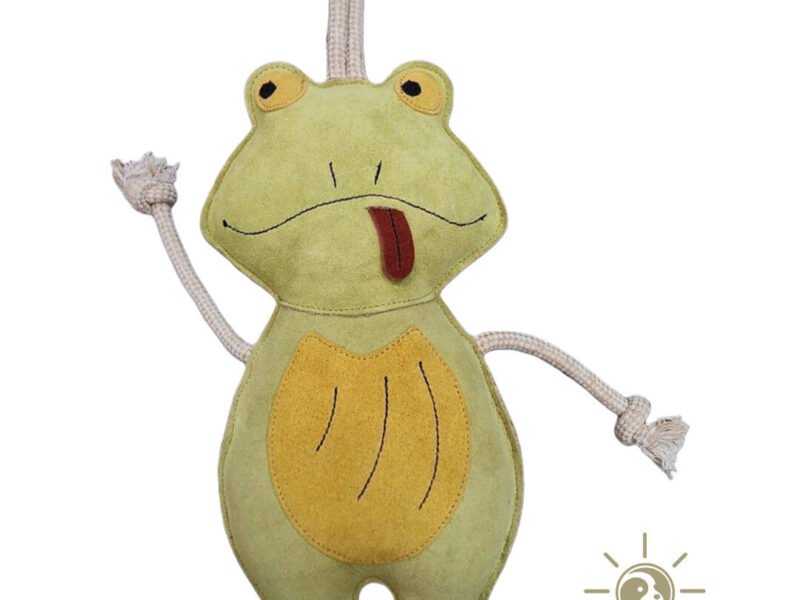 Namastay XL Frø Ruskind Naturligt Hundelegetøj