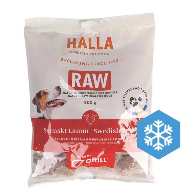 Halla Raw BARF Frosne Kødboller Lam 800 g