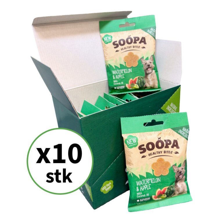 Soopa Healthy Bites Vandmelon & Æble TILBUD 10 stk/ks
