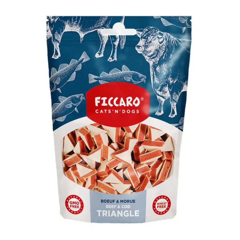 Ficcaro Godbidder Triangle Okse & Torsk 100 g