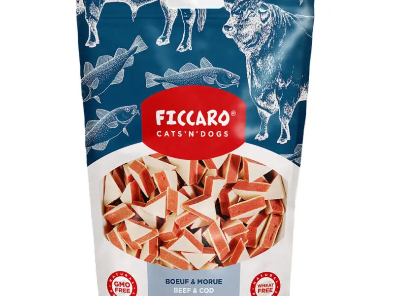 Ficcaro Godbidder Triangle Okse & Torsk 100 g