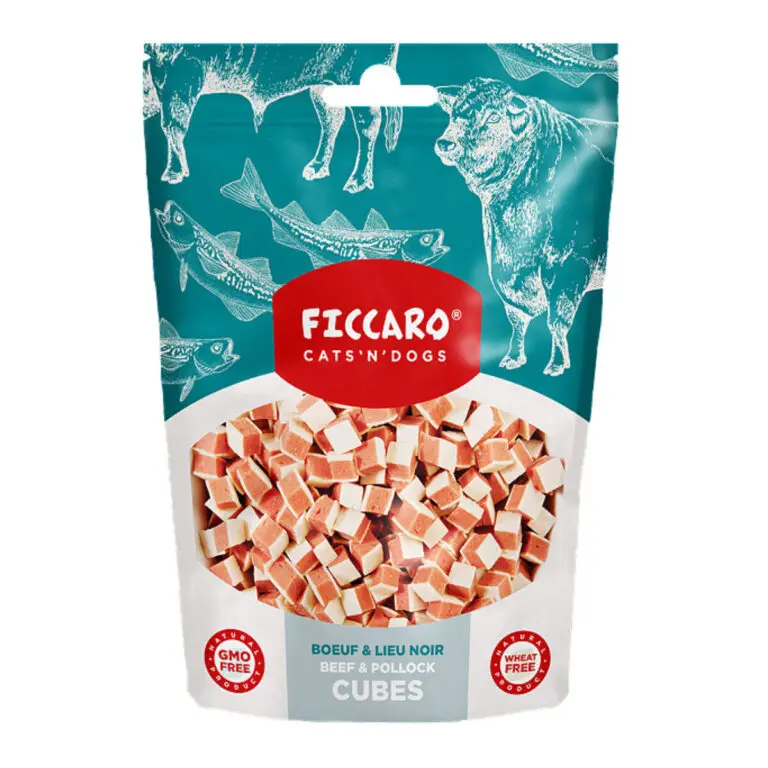 Ficcaro Godbidder Cubes Micro Sandwich Okse & Sej 100 g