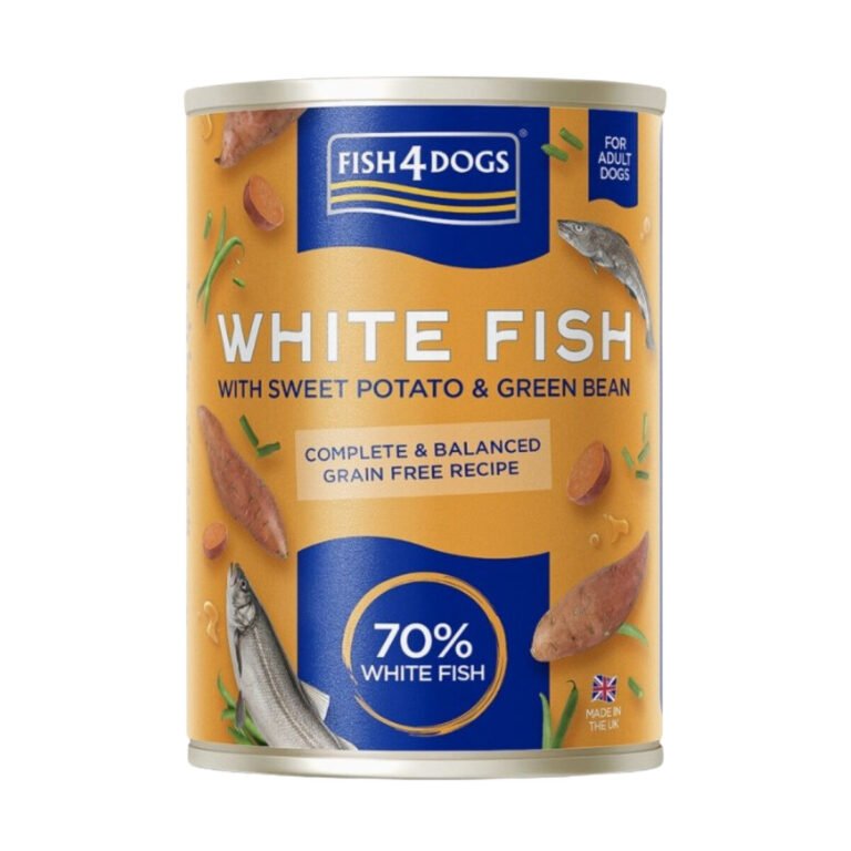 Fish4Dogs Vådfoder Hvid Fisk & Sød Kartoffel 395 g