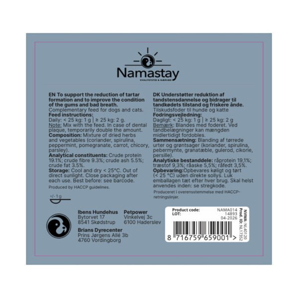 Namastay Healthy Powder Oral Care+ 60 g - Billede 3