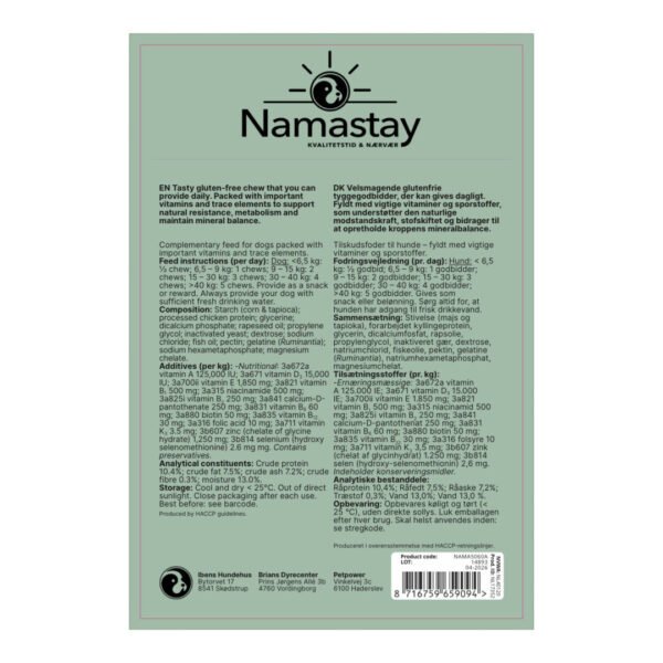 Namastay Healthy Chews Multi-Vit+ 60 stk - Billede 3