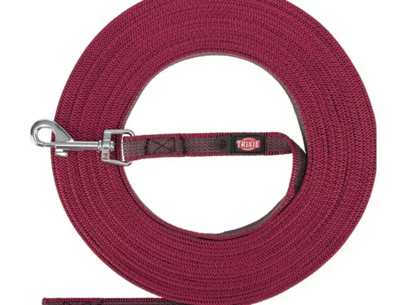 Trixie Sporline Nylon Easy-Grip Træningsline Sangria
