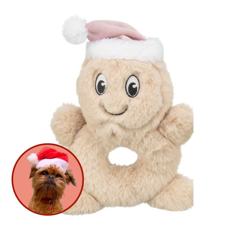 Julelegetøj Cookieman Med Nissehue Hundelegetøj