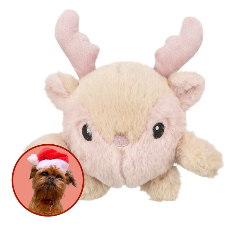 Julelegetøj Rensdyr Rund Plys Hundelegetøj