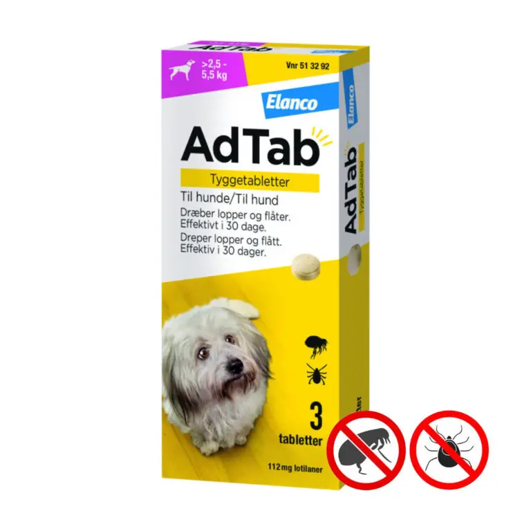 AdTabs Tyggetabletter Lille Hund (2,5-5,5 kg) 3 Piller