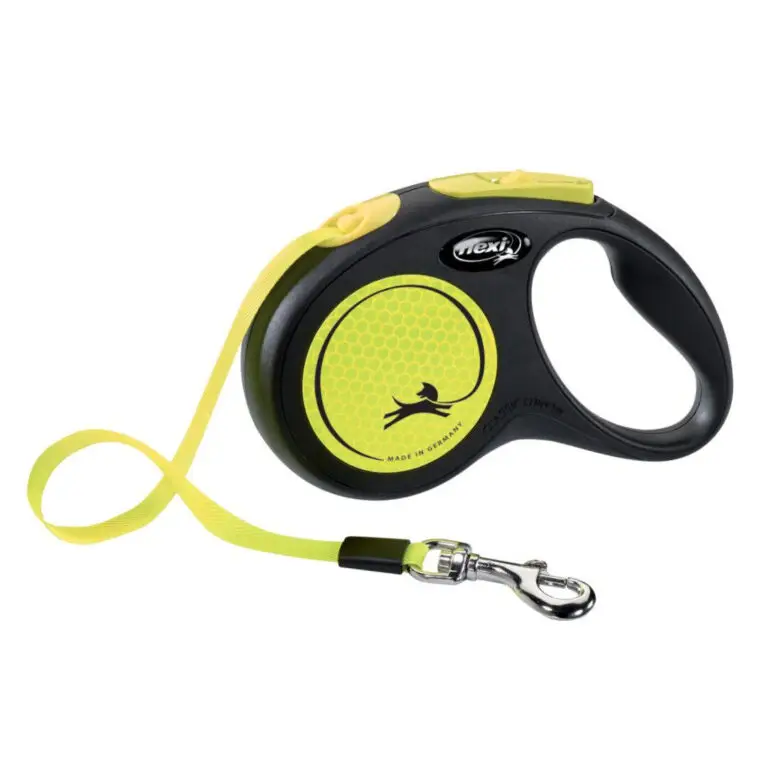 Flexi New Neon Rulleline M/Bånd Gul