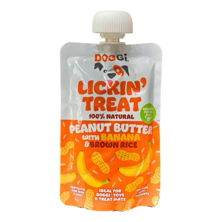 Doggi Lickin Treat Peanutbutter Med Banan 100 g
