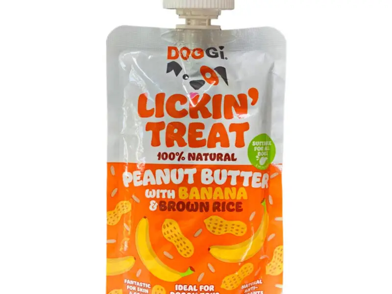 Doggi Lickin Treat Peanutbutter Med Banan 100 g