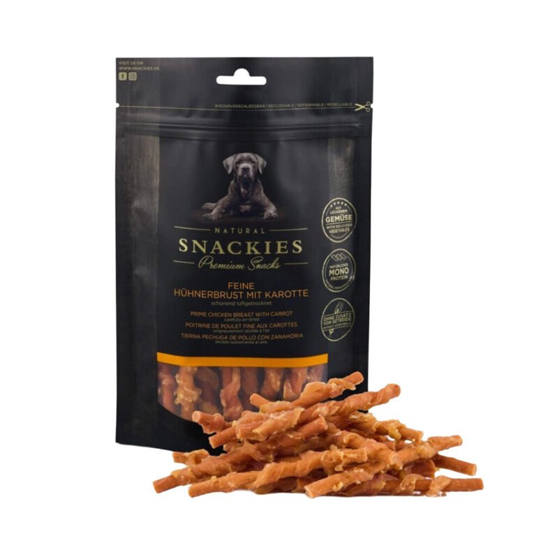 Snackies Twister Kylling & Gulerod Hundegodbidder 80 g