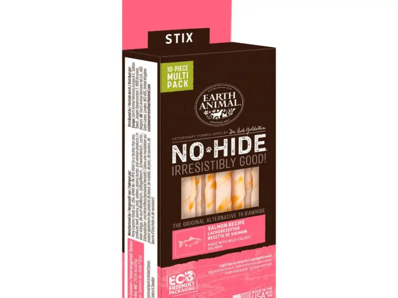No-Hide Sticks Tyggepinde Med Laks 10 stk