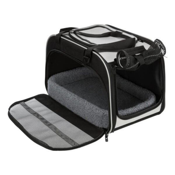 Trixie Transporttaske Sort & Lysegrå 49 x 31 cm - Billede 2